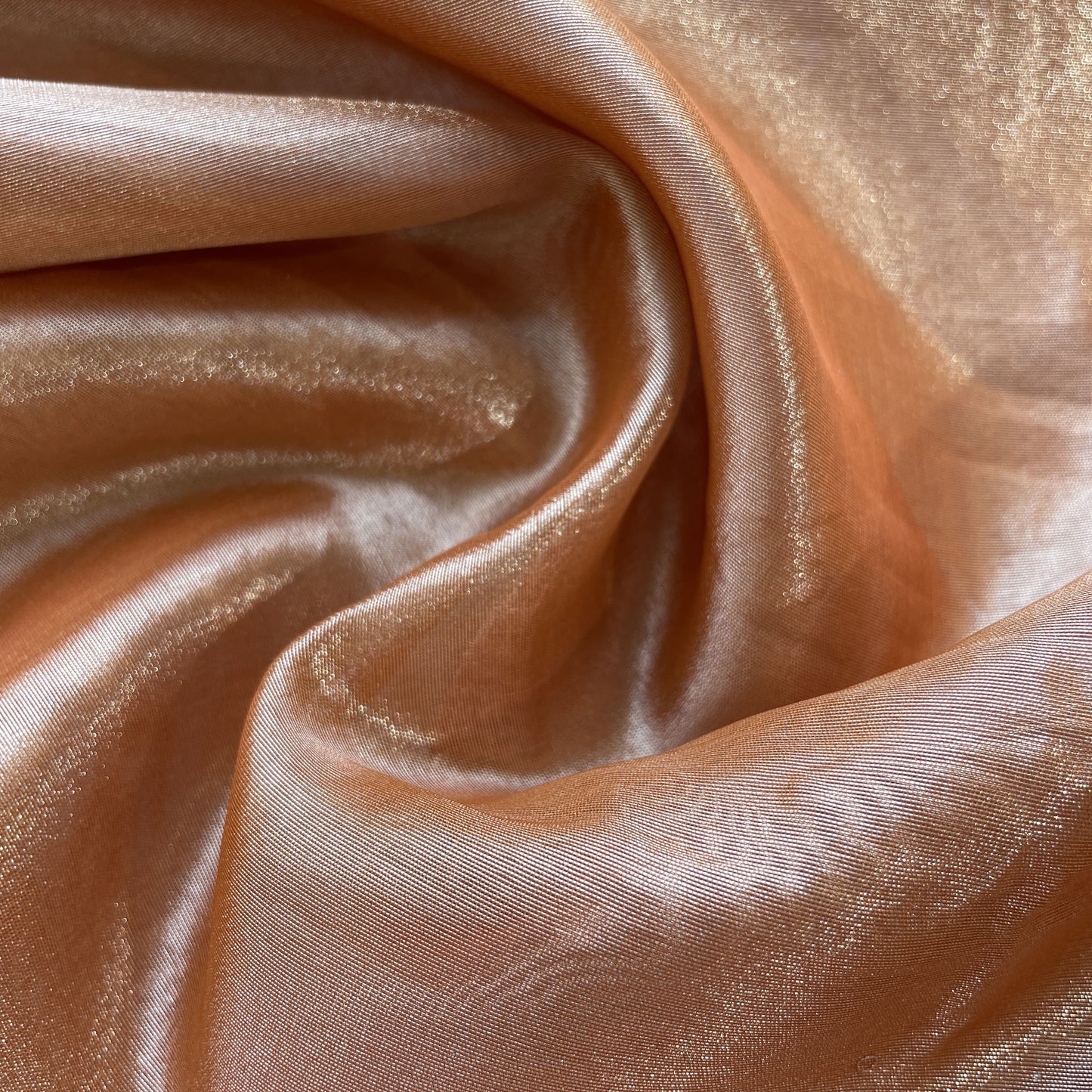 Dark Orange Solid Plain Tissue Fabric 19670