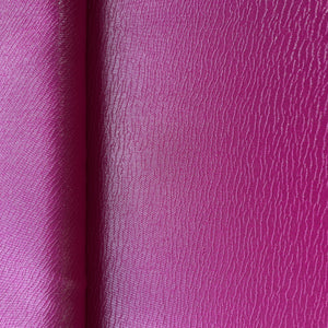 Magenta Pink Solid Silver Shimmer Geogrette Satin Fabric 11434