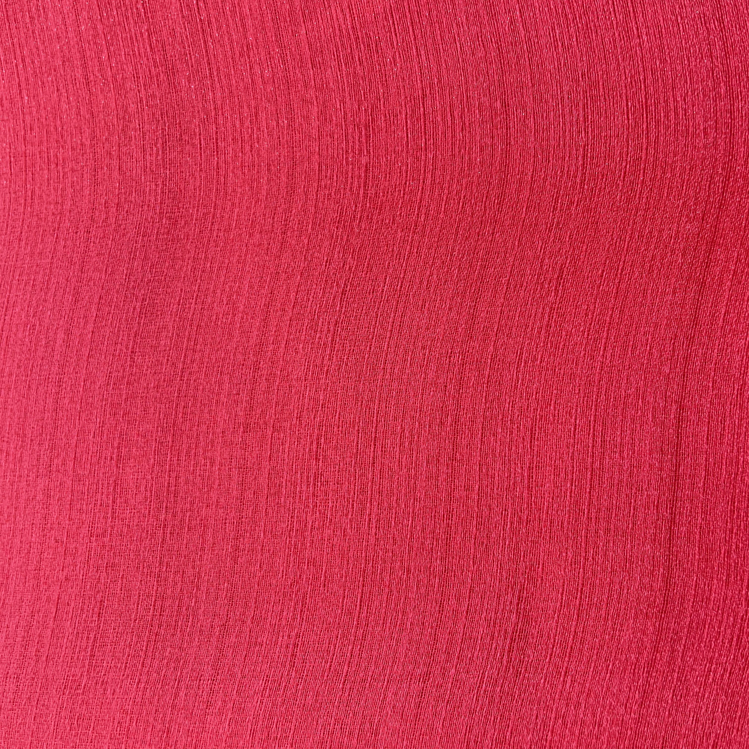Rose Red Solid Tissue Fabric 7804
