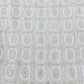 Exclusive White Geometrical Sequence Embroidery Dyeable Georgette Fabric
