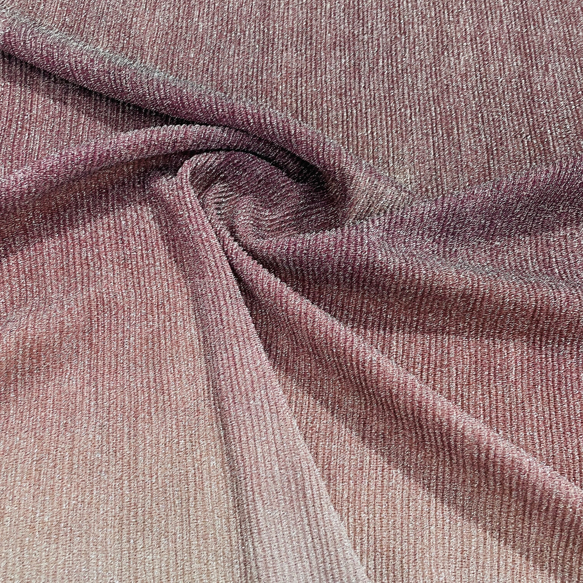 Light Purple & Grey Ombre Shimmer Knitted Lycra Fabric - TradeUNO