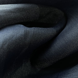 Navy Blue Solid Tissue Fabric 7784