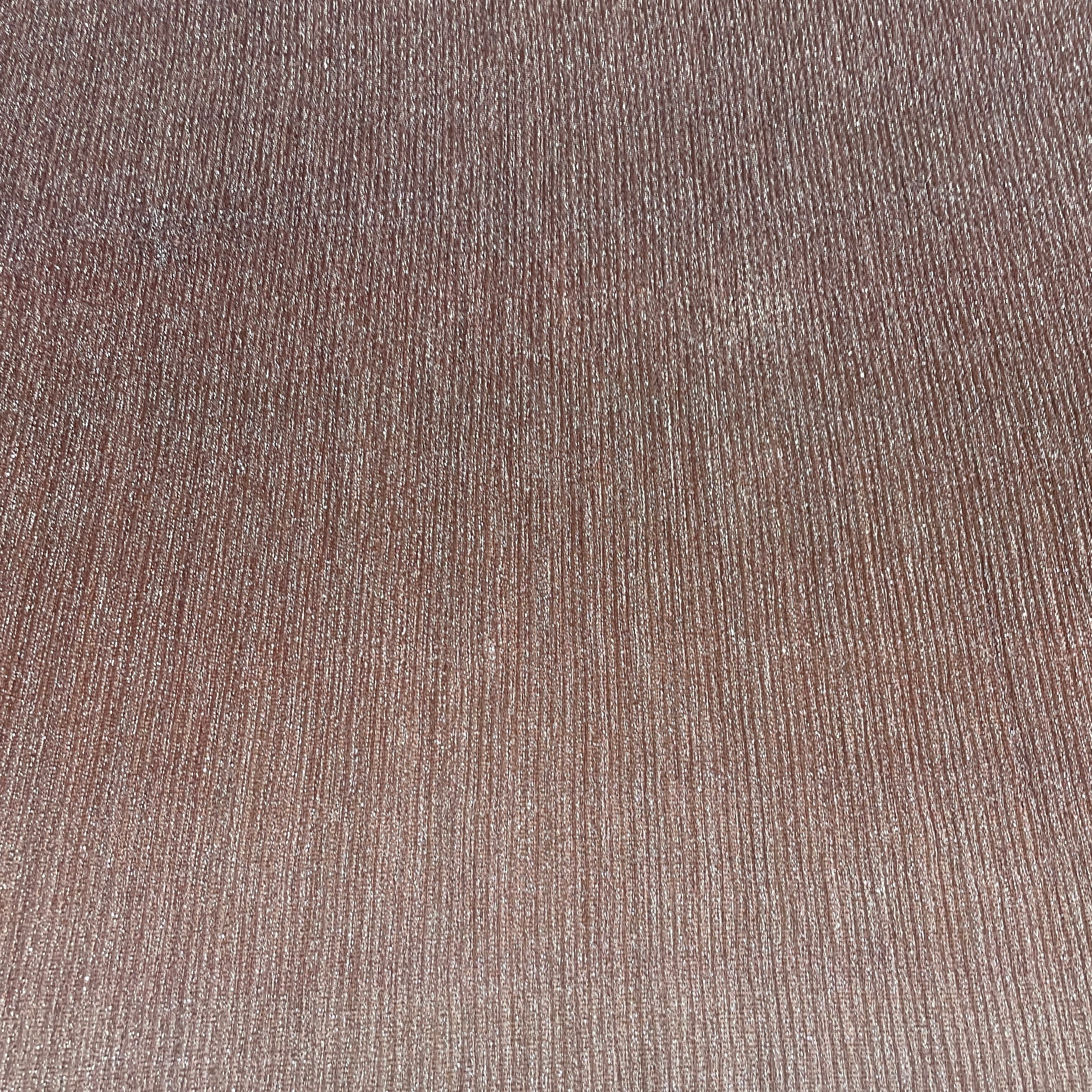 Brown & Grey Ombre Shimmer Knitted Lycra Fabric - TradeUNO