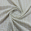White Solid With Gold Lurex Tweed Fabric - TradeUNO