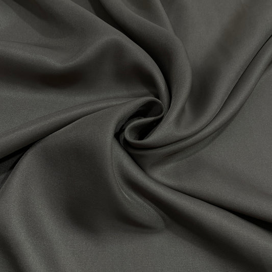Brown Solid Armani Satin Fabric