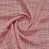 Pink Solid With Gold Lurex Tweed Fabric - TradeUNO