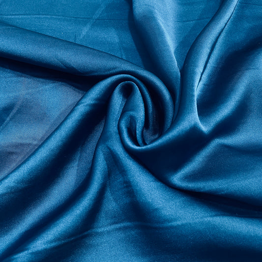Teal Blue Satin Fabric