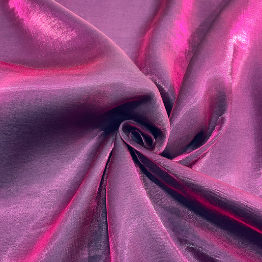 Purple Solid Solid Two Tone Satin Fabric