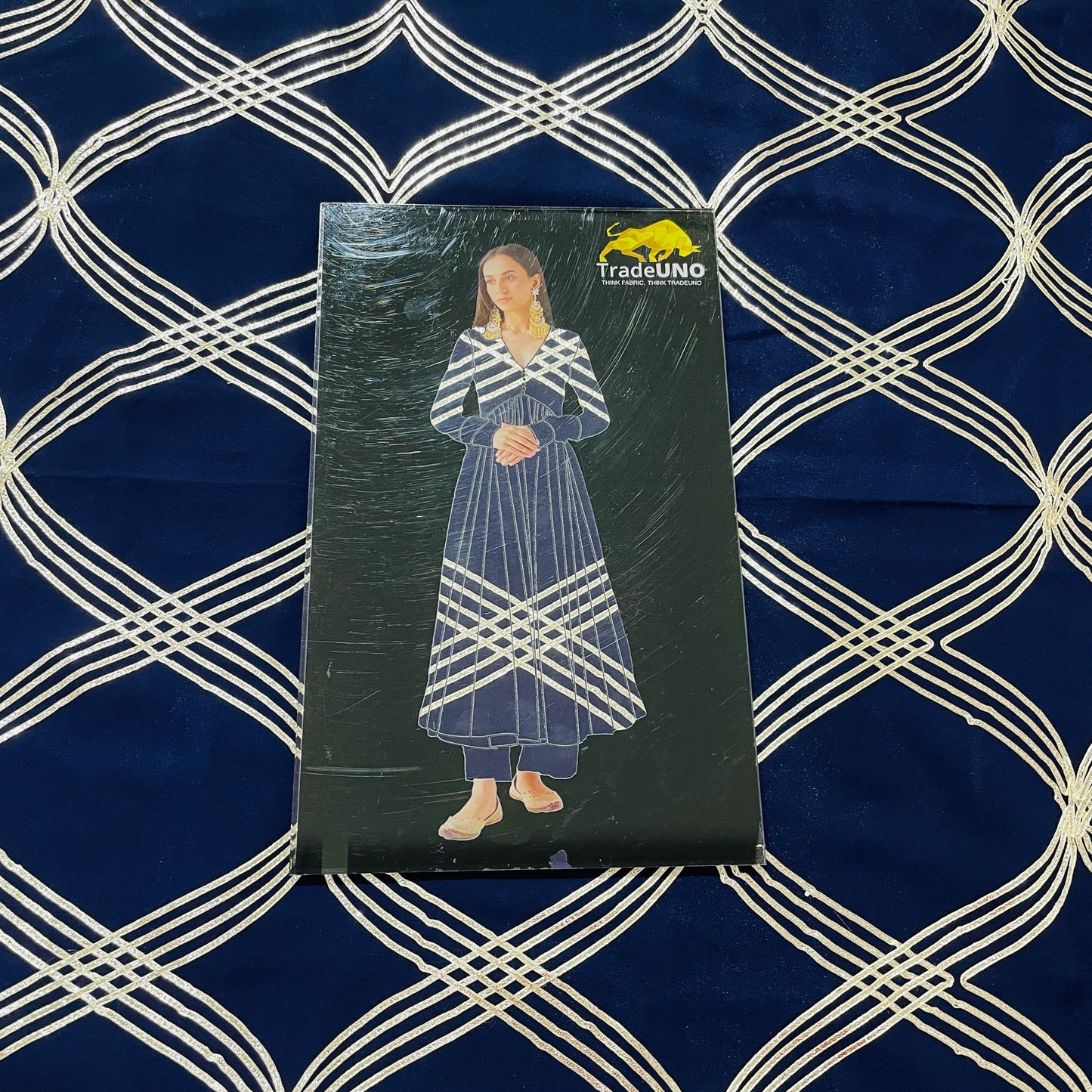 Navy Blue Gotta Georgette Fabric ,Plain Weave 42 inches - TradeUNO