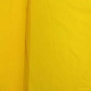 Exclusive Bright Yellow Solid Malai Crepe Fabric