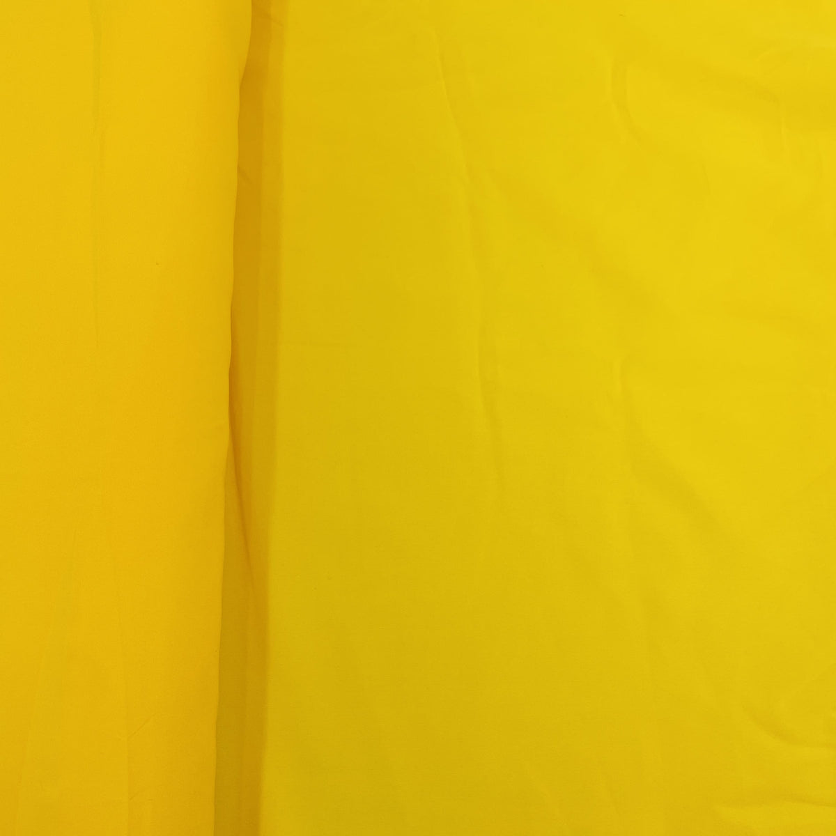 Exclusive Bright Yellow Solid Malai Crepe Fabric