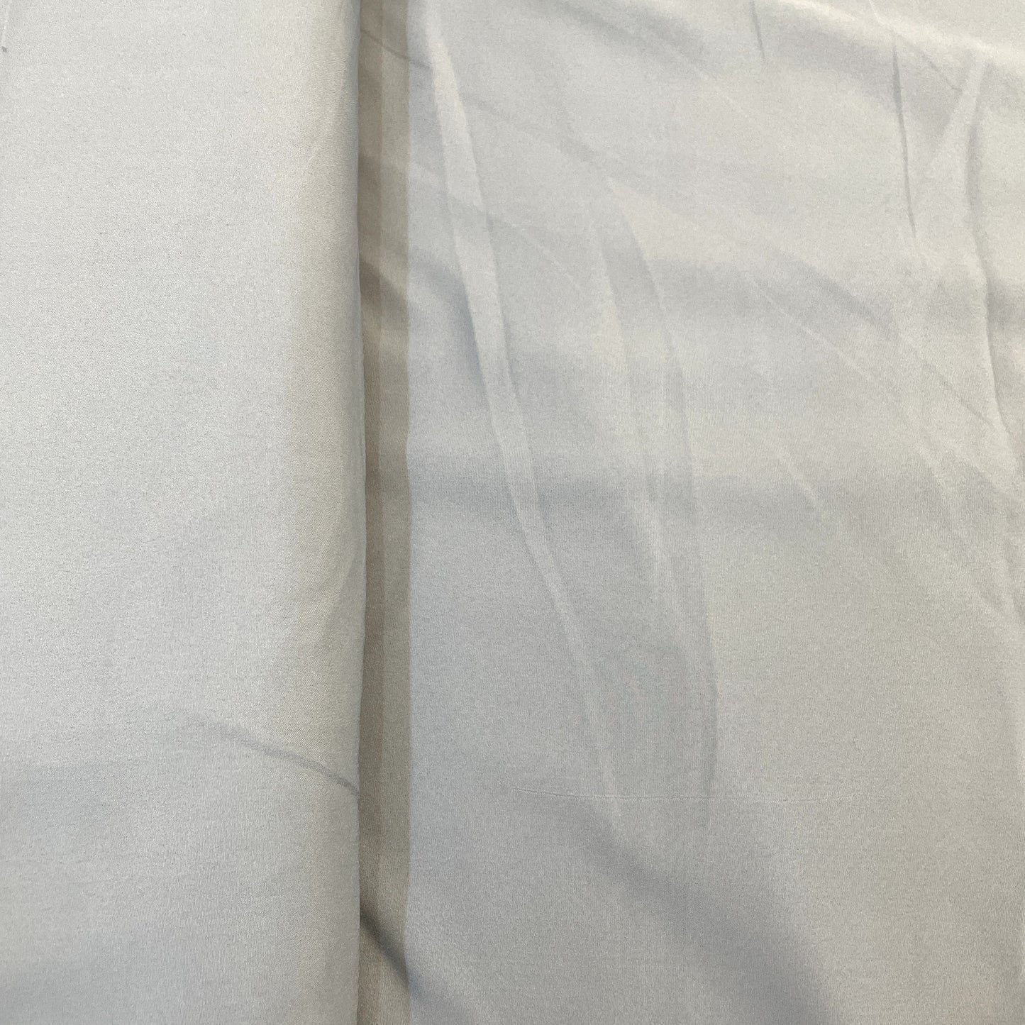 Exclusive Grey Solid Malai Crepe Fabric