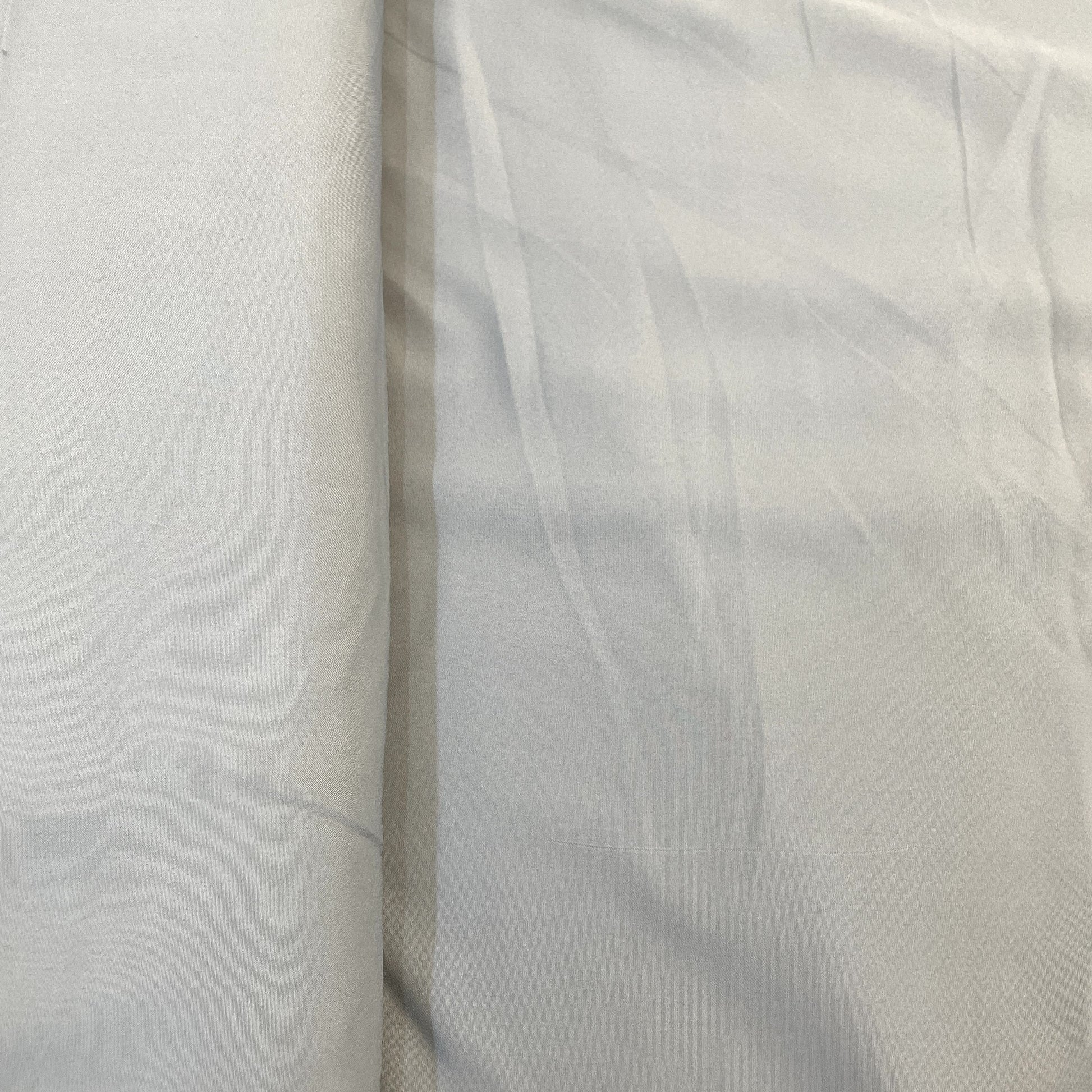 Exclusive Grey Solid Malai Crepe Fabric