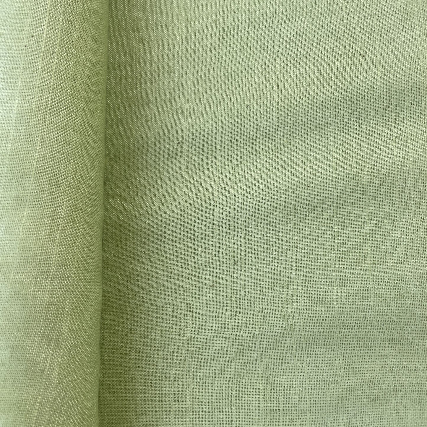 Lime Green Solid Cotton Khadi Fabric 16770