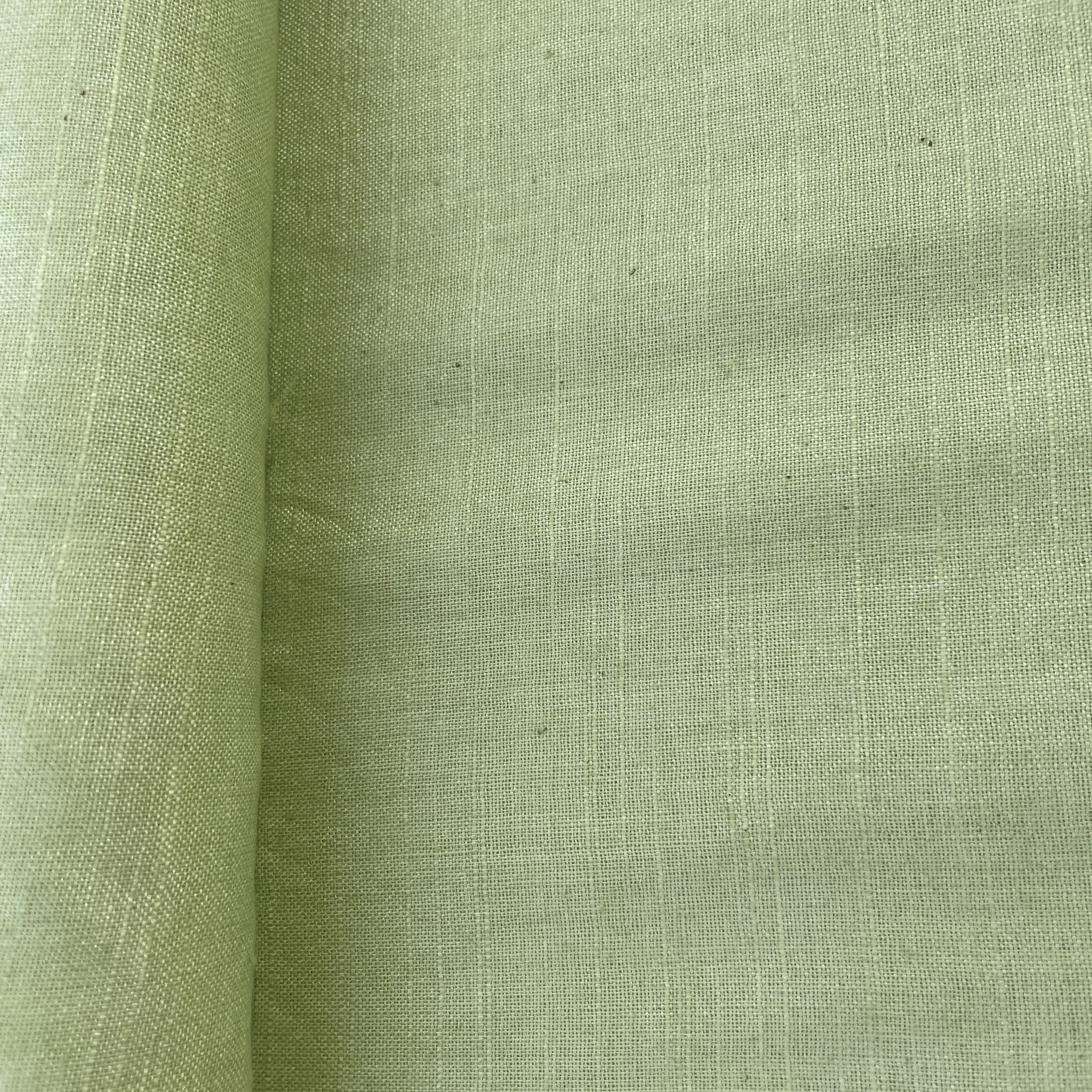 Lime Green Solid Cotton Khadi Fabric 16770