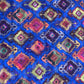 Dark Blue Handblock Print Georgette Fabric 7549