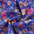 Dark Blue Handblock Print Georgette Fabric 7549