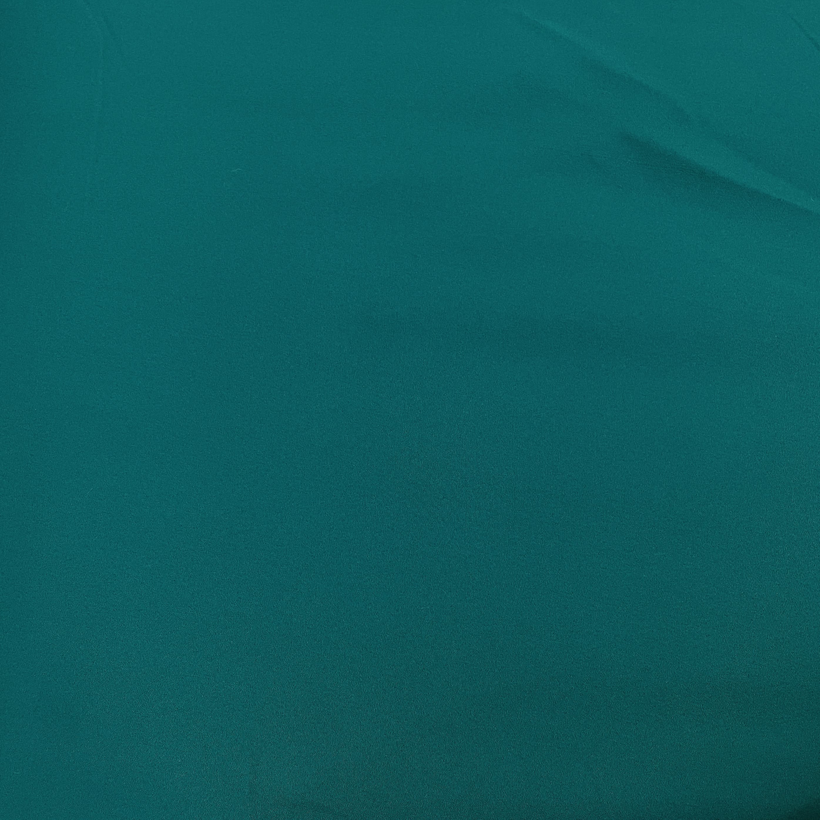 Exclusive Forest Green Solid Malai Crepe Fabric