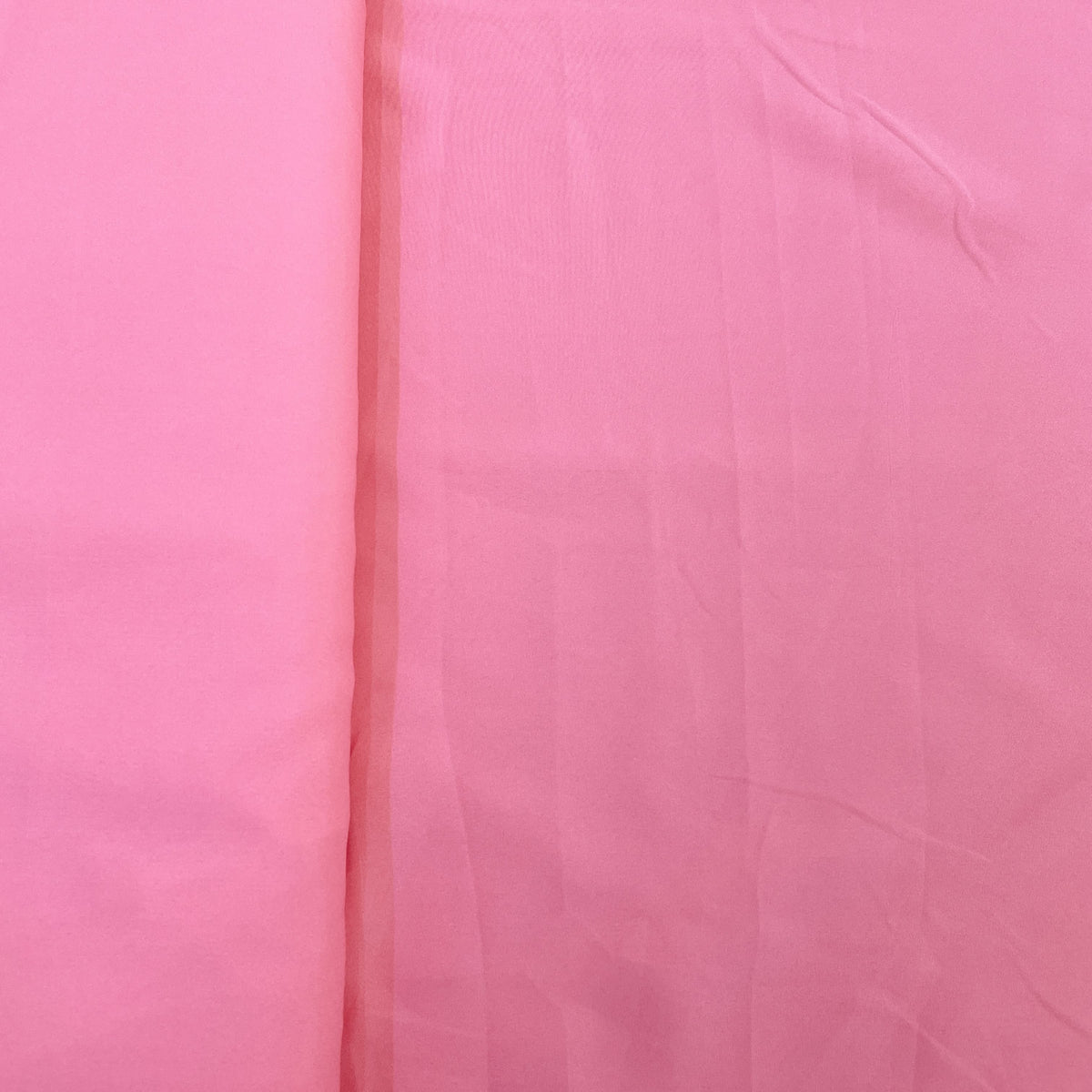 Exclusive Brink Pink Solid Malai Crepe Fabric