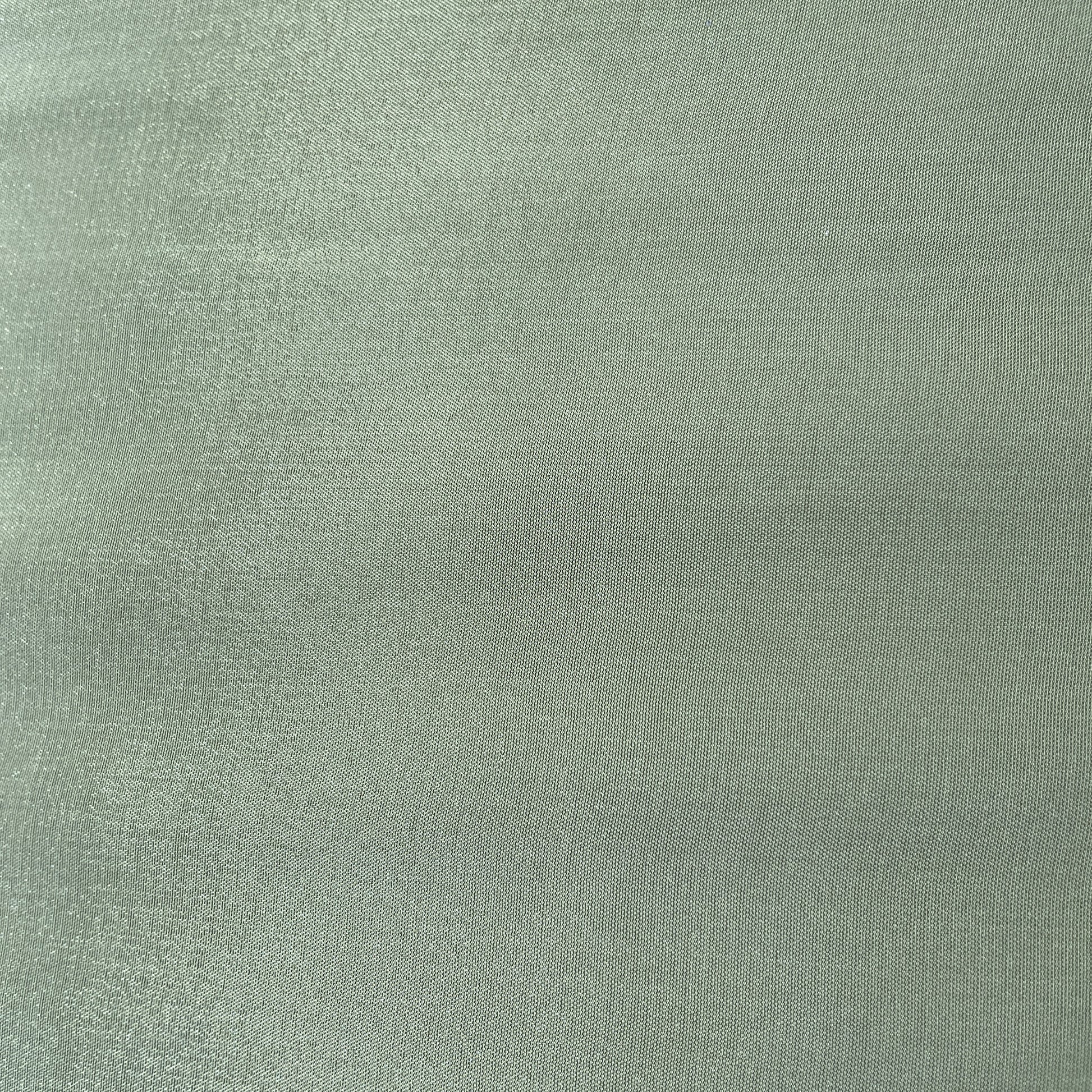 Light Green Solid Natural Crepe Fabric 19736