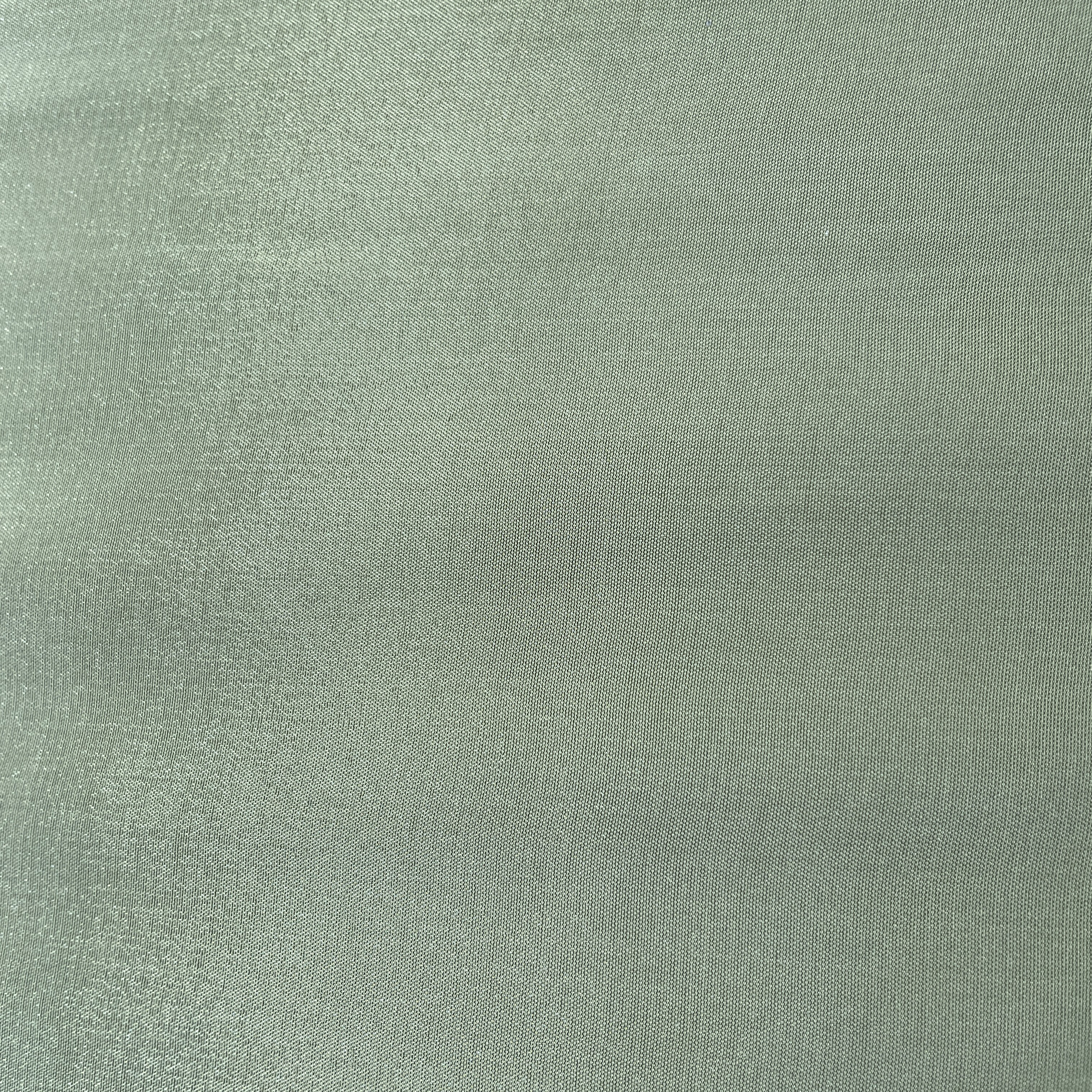 Light Green Solid Natural Crepe Fabric 19736