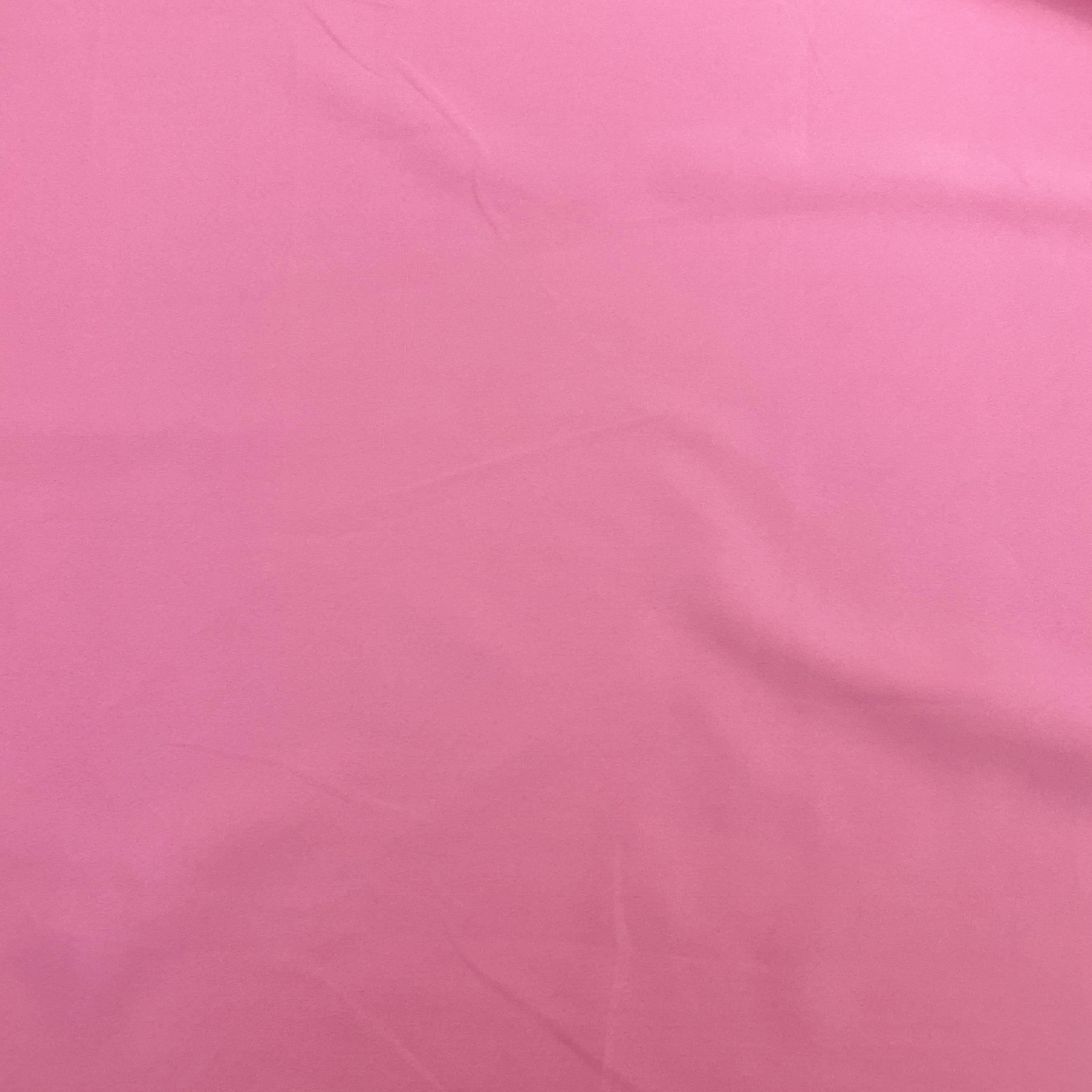 Exclusive Brink Pink Solid Malai Crepe Fabric