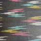Premium Black Multicolor Ikkat Print Cotton Fabric