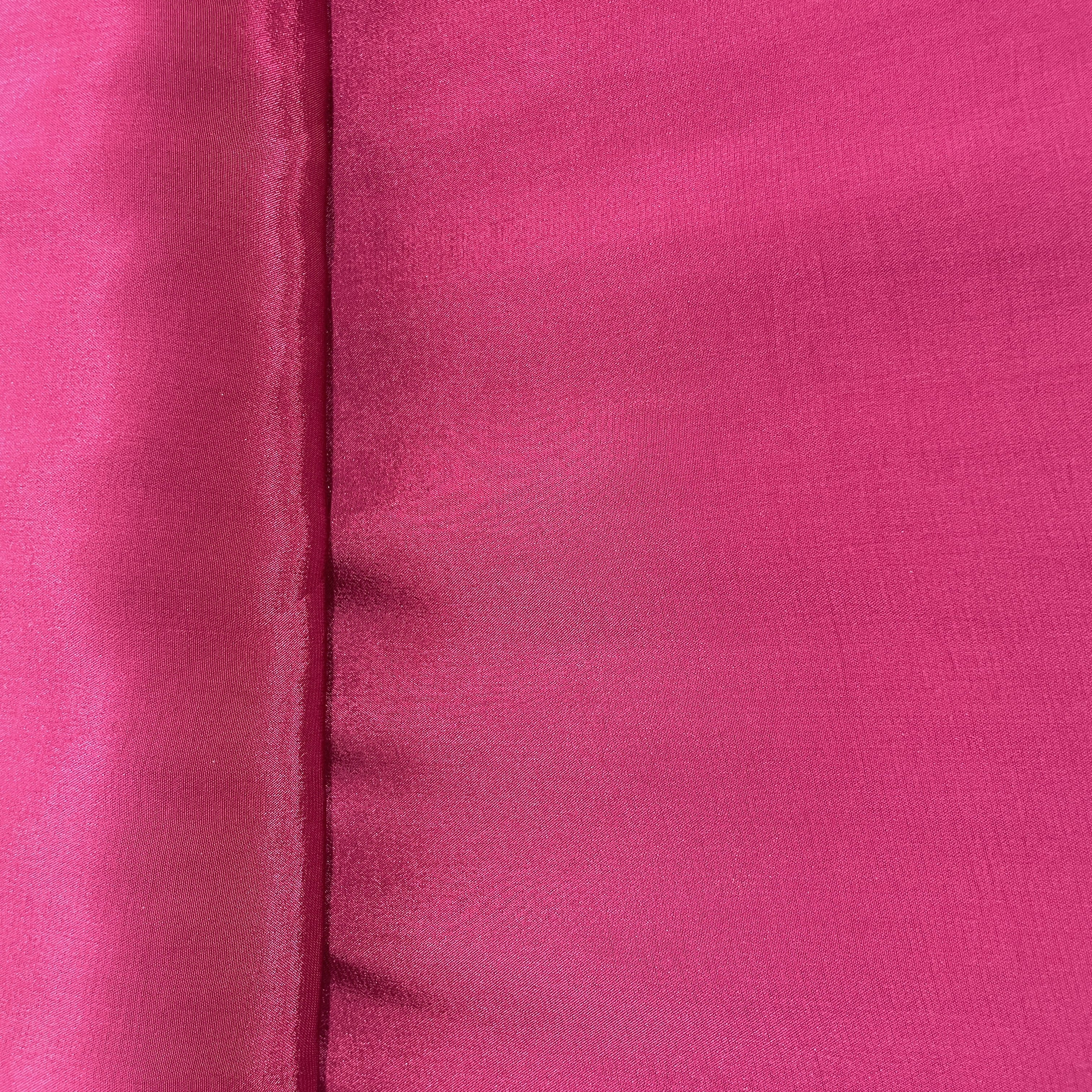 Dark Purple Solid Natural Crepe Fabric 19722
