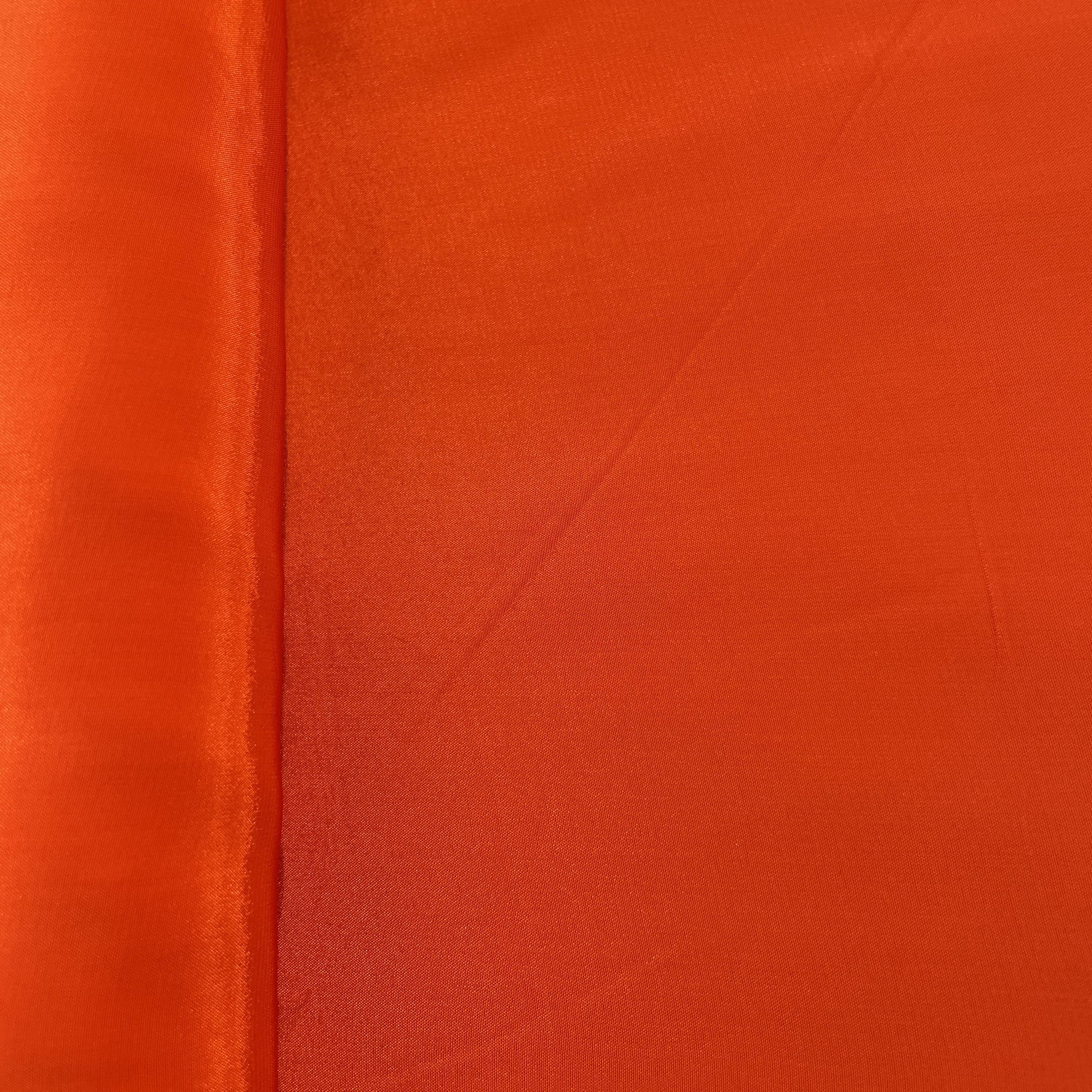 Orange Solid Natural Crepe Fabric 19725