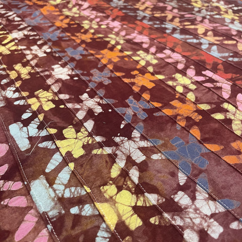 Premium Red Multicolor Patchwork Cambric Cotton Fabric