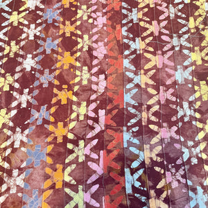 Premium Red Multicolor Patchwork Cambric Cotton Fabric