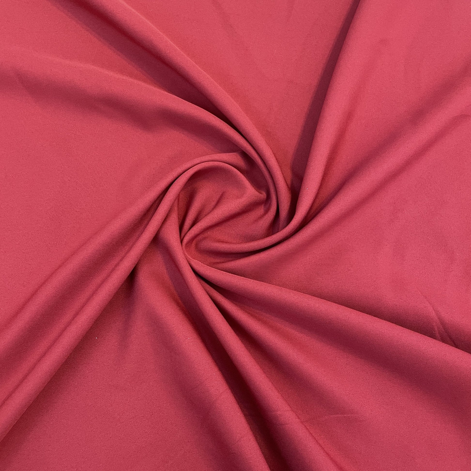 Exclusive Maroon Solid Malai Crepe Fabric