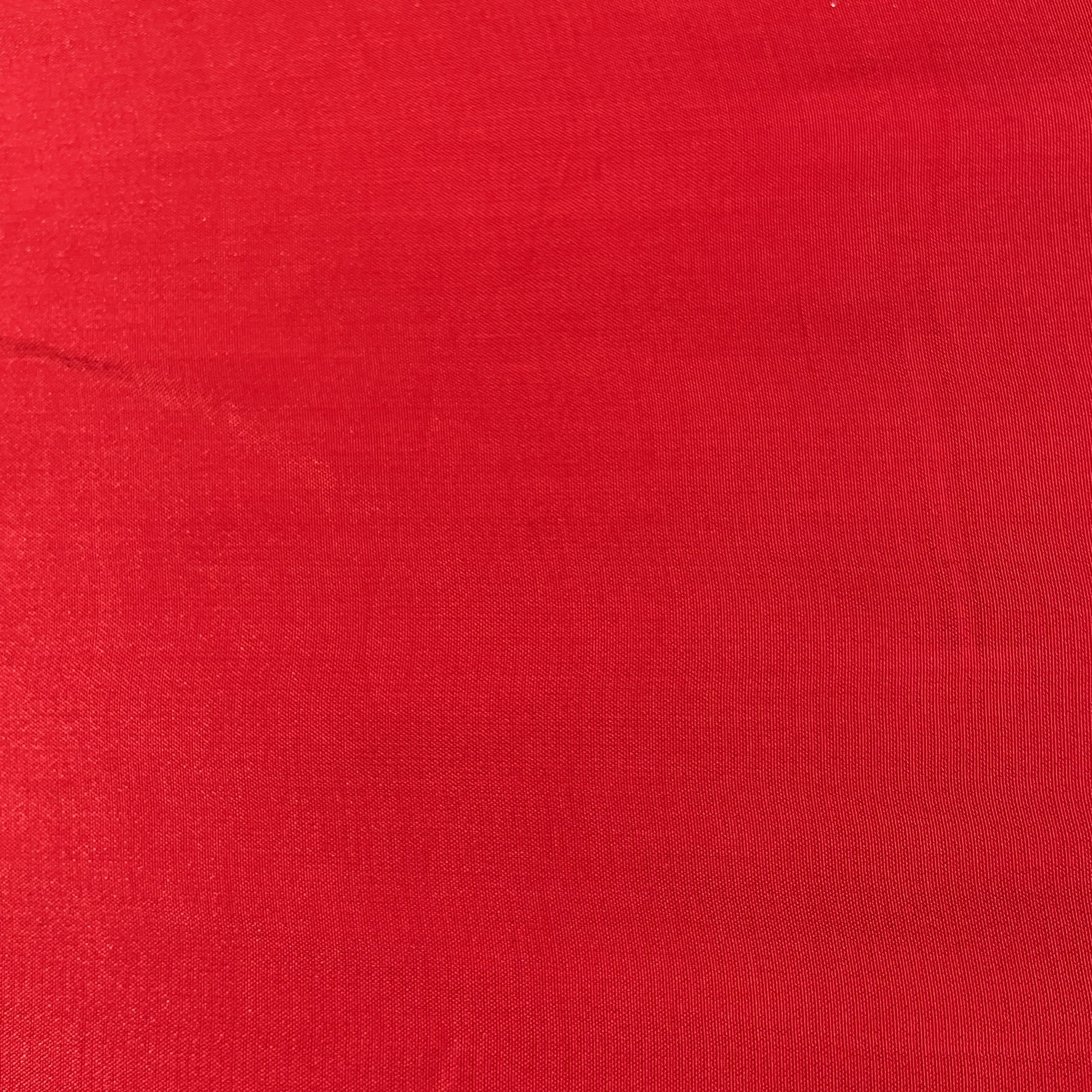 Red Solid Natural Crepe Fabric 19713