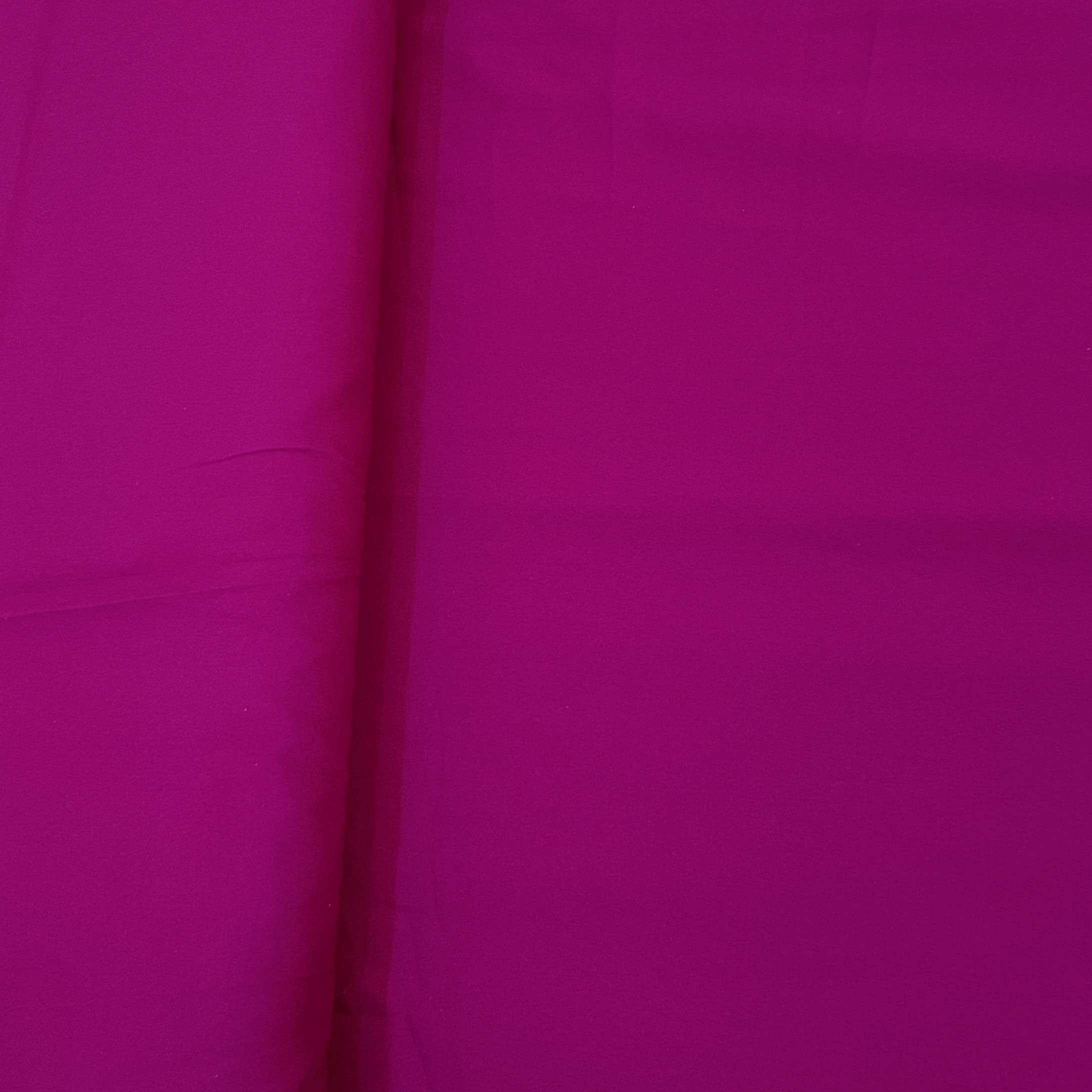 Exclusive Magenta Purple Solid Malai Crepe Fabric