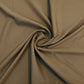 Exclusive Peanut Brown Solid Malai Crepe Fabric