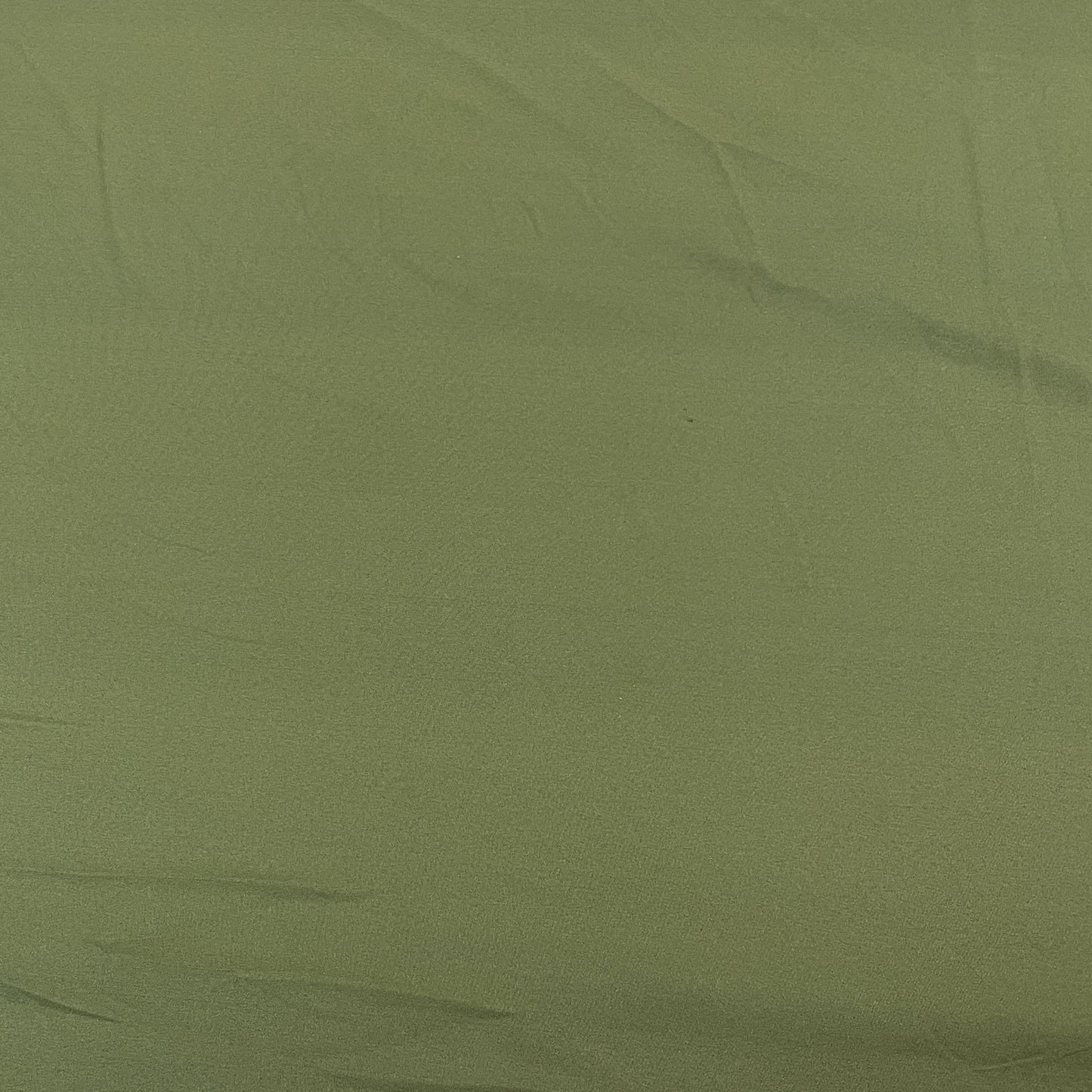 Exclusive Army Green Solid Malai Crepe Fabric