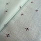 Premium Mint Green Purple Buti Dobby Embroidery Cotton Fabric