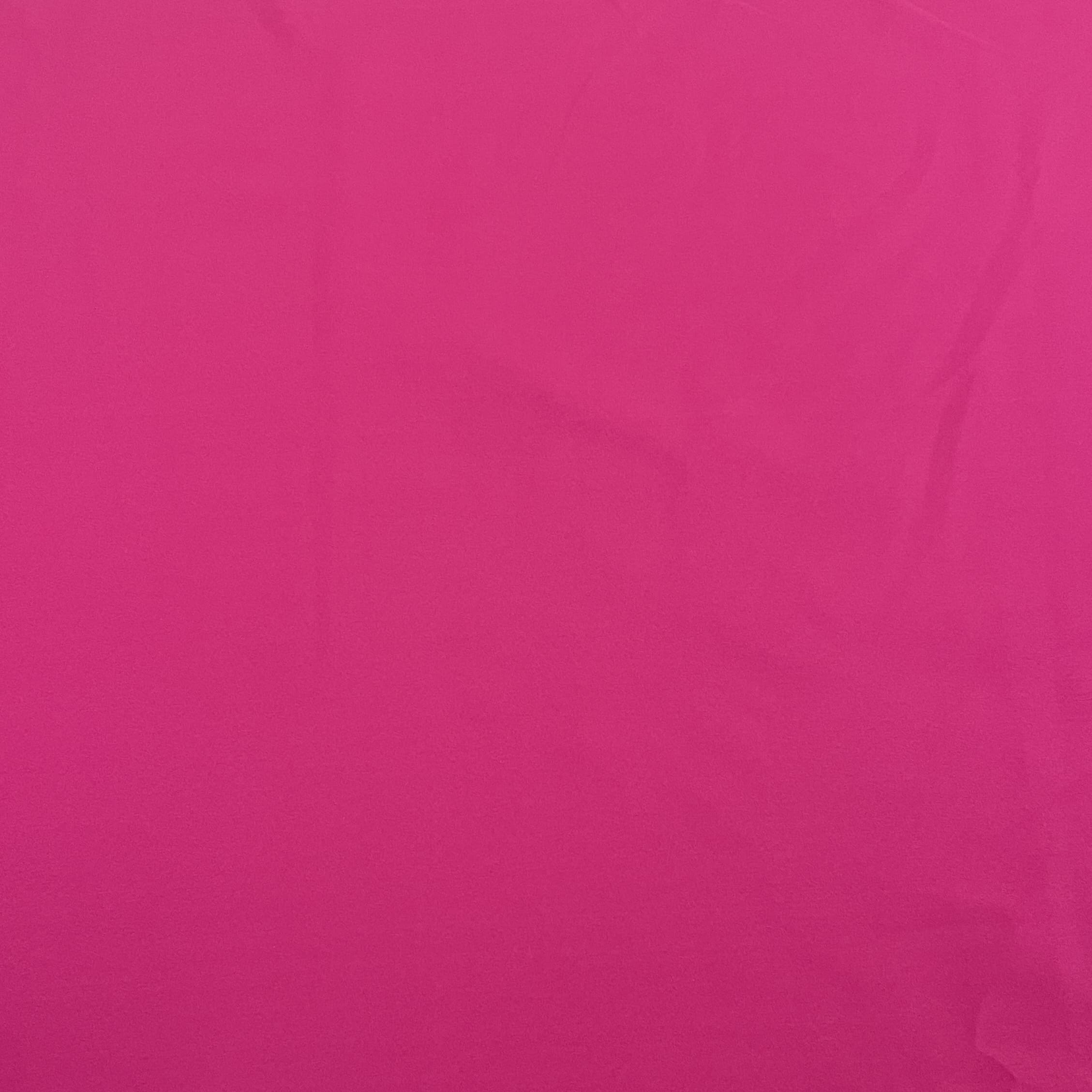 Exclusive Magenta Pink Solid Malai Crepe Fabric