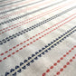 Premium OffWhite Black Red Stripes Lurex Dobby Embroidery Dyeable Cotton Fabric