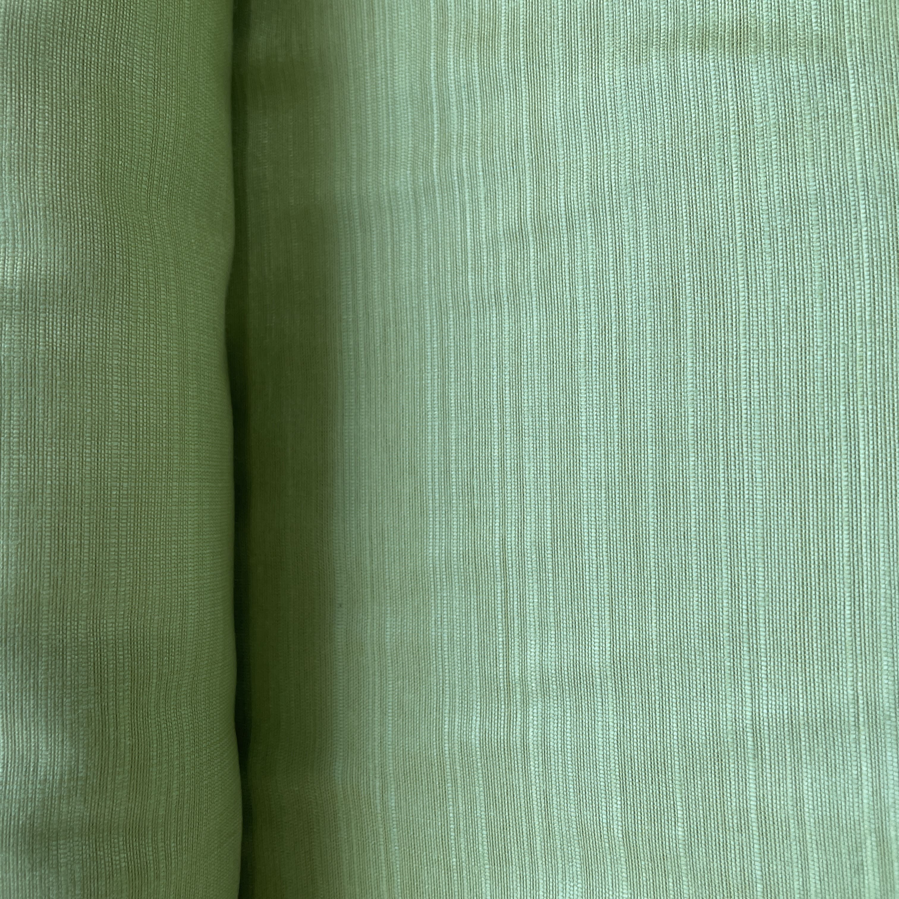 Dull Green Banarasi Cotton Slub Fabric 15471