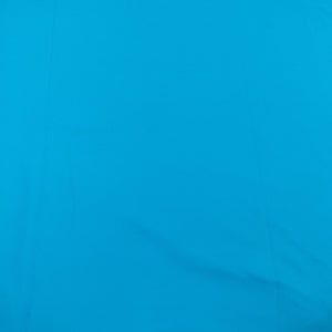 Exclusive Teal Blue Solid Malai Crepe Fabric