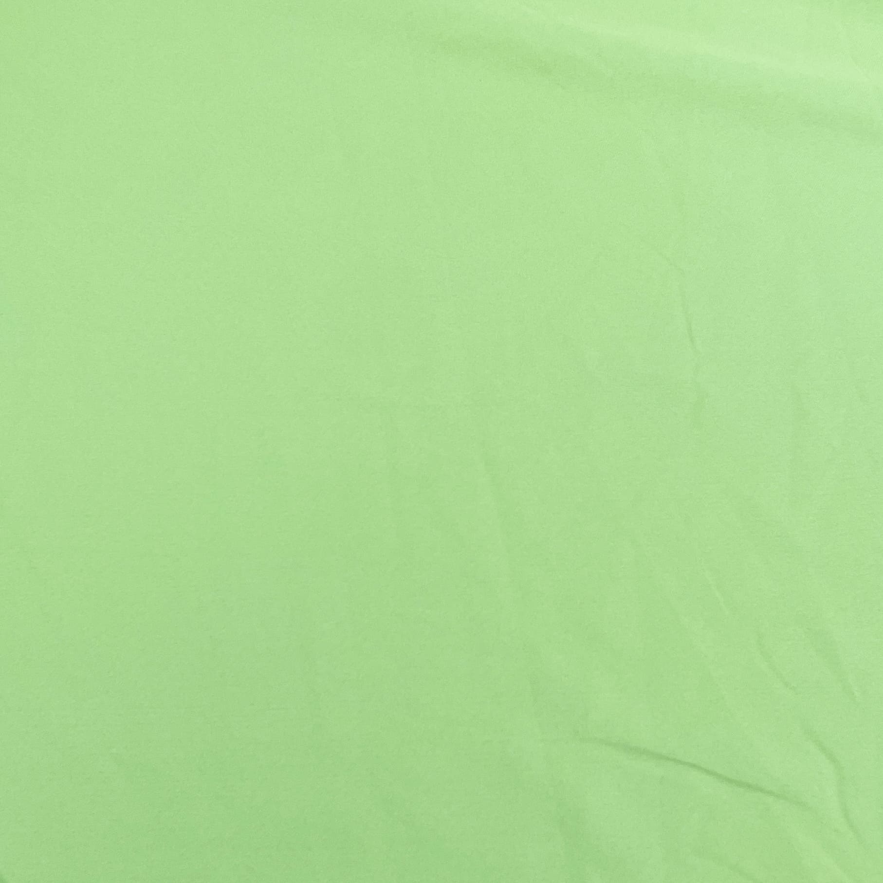 Exclusive Pear Green Solid Malai Crepe Fabric