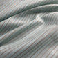 Premium Mint Green & Brown Stripes Print With Silver Lurex Linen Fabric