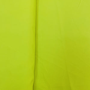 Exclusive Lime Green Solid Malai Crepe Fabric