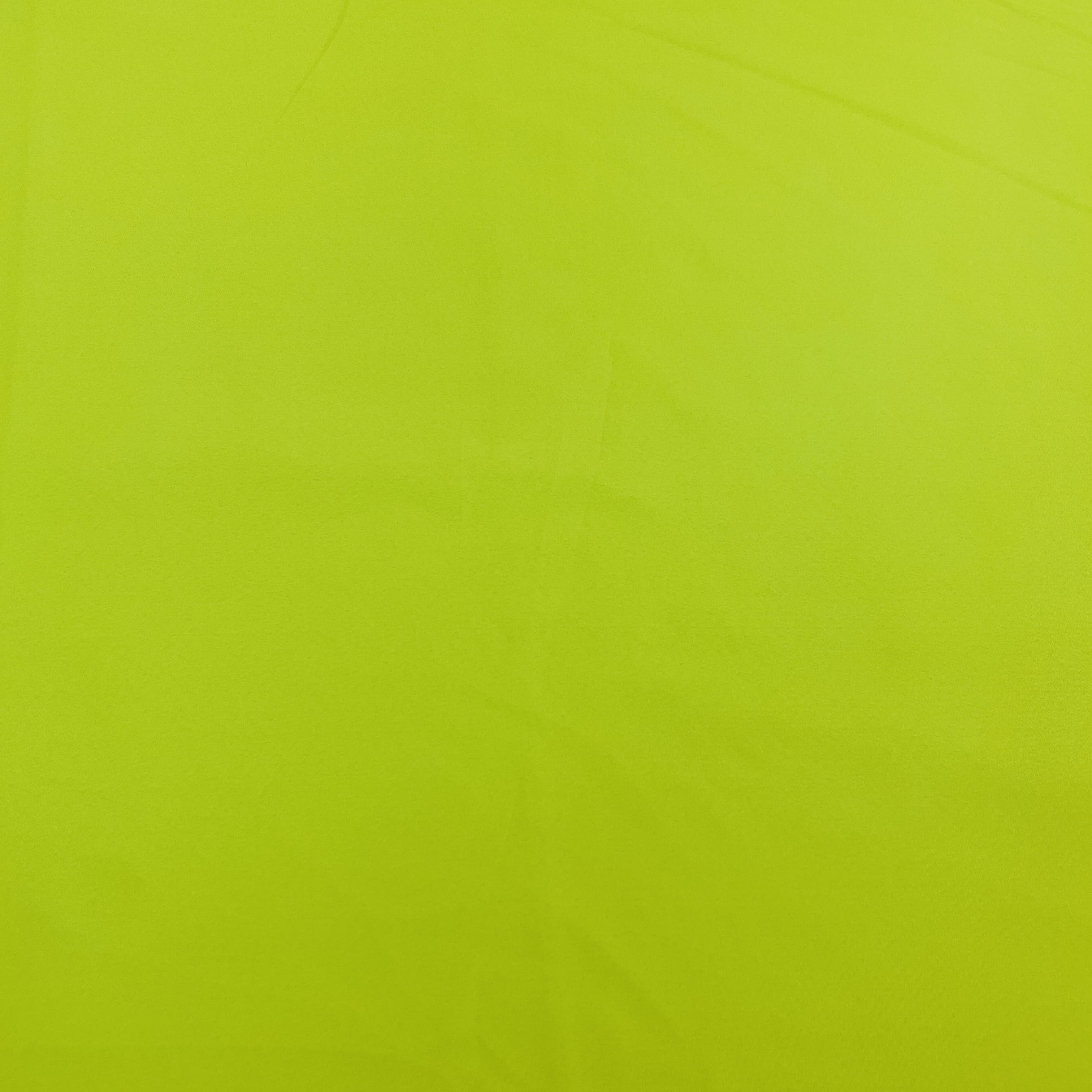 Exclusive Lime Green Solid Malai Crepe Fabric