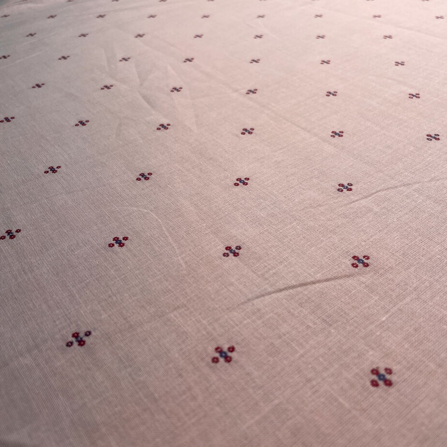Premium Pink Purple Buti Dobby Embroidery Cotton Fabric