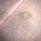 Premium Pink Multicolor Dobby Embroidery Cotton Fabric