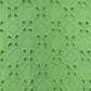 Lime Green Floral Embroidery Cotton Schiffli Fabric 13822