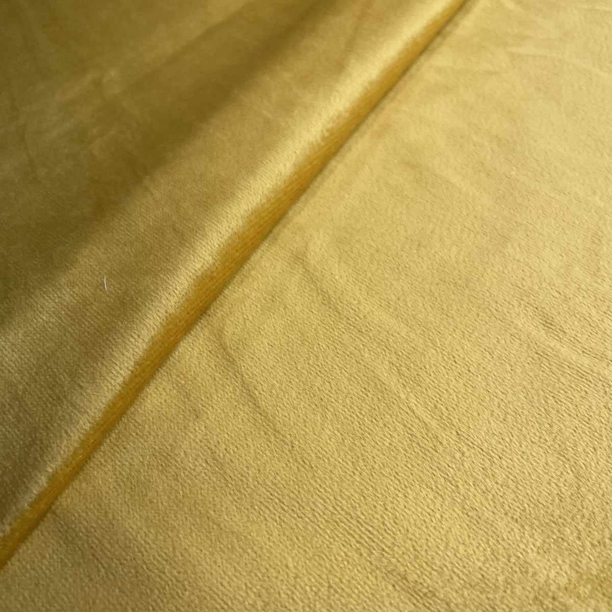 Premium Yellow Solid Holland Velvet Fabric
