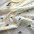 Premium OffWhite Yellow Gold Lurex Dobby Embroidery Dyeable Cotton Fabric